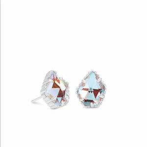 Kendra Scott Ellie Silver Stud Earrings in Dichroic Glass